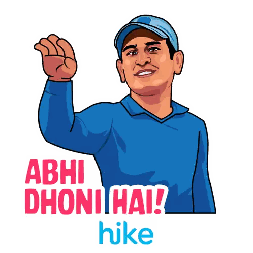 Abhi Dhoni Hai Nike Cartoon