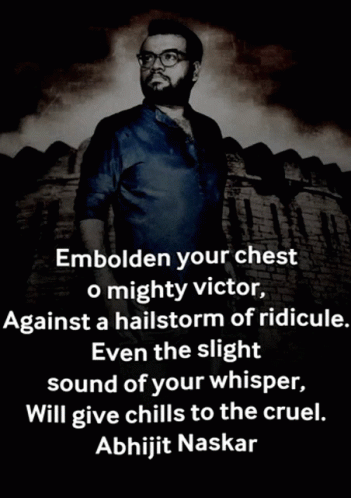 Abhijit Naskar Quote on Black Background