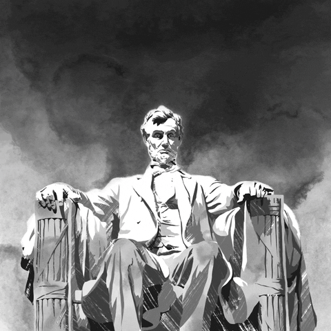 Abraham Lincoln Statue Presidents Day GIF