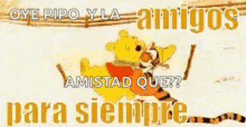 Winnie The Pooh And Tigger Abrazo GIF