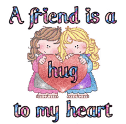 Abrazos Friendship Hug And Heart GIF