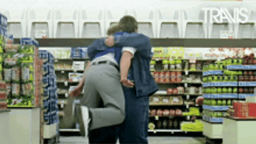 Abrazos Two Persons Hugging Tightly GIF