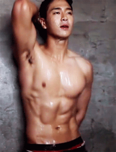 Abs Jota Madtown With Wet Body Kpop GIF