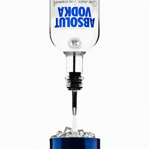 Absolut Two Shots Of Vodka GIF