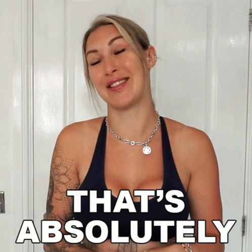 That's Absolutely Tracy Kiss Influencer GIF