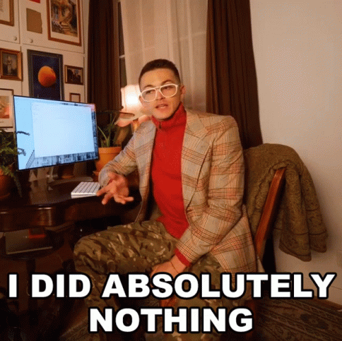 Absolutely Nothing Damon Dominique GIF