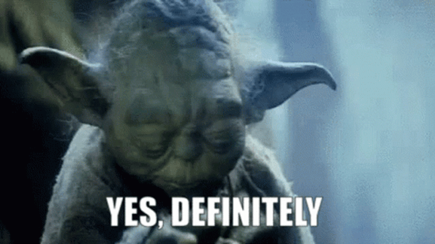 Absolutely Yoda Raising Face GIF