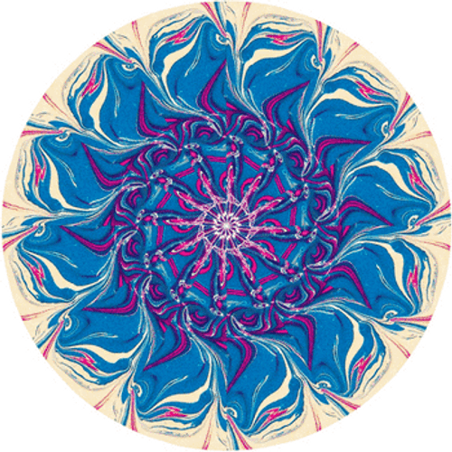 Abstract Geometric Spinning Wheel GIF