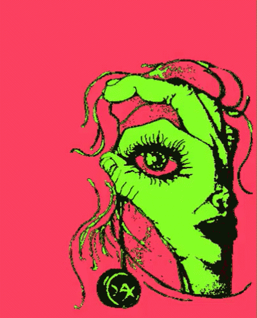 Abstract Hand Playing Yoyo Artistic Design GIF