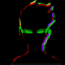 Abstract Static Shadow Neon GIF