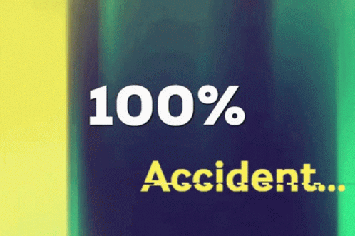 Accident on Blue Background