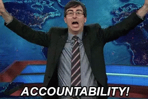 Accountant With Colorful Balloons GIF