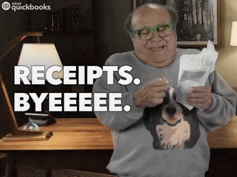 Accountant Receipts Byeeee GIF