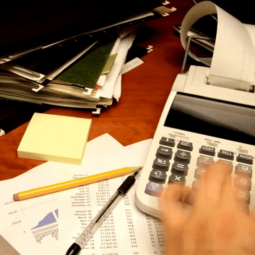 Accountant Fast Hands Producing Receipt GIF