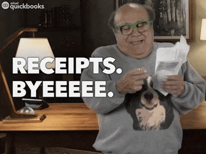 Accountant Receipts Byeeee GIF