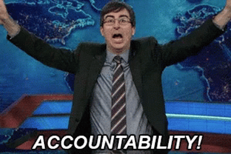 Accountant With Colorful Balloons GIF