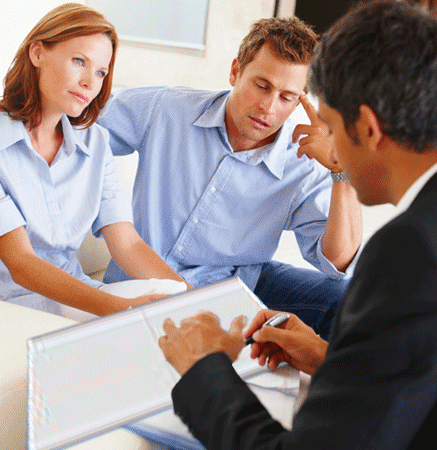 Accounting Paperwork Frustrated Couple GIF