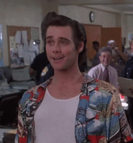 Ace Ventura Looking Up GIF