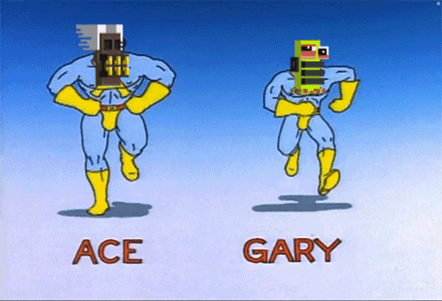 Ace And Gary Running GIF