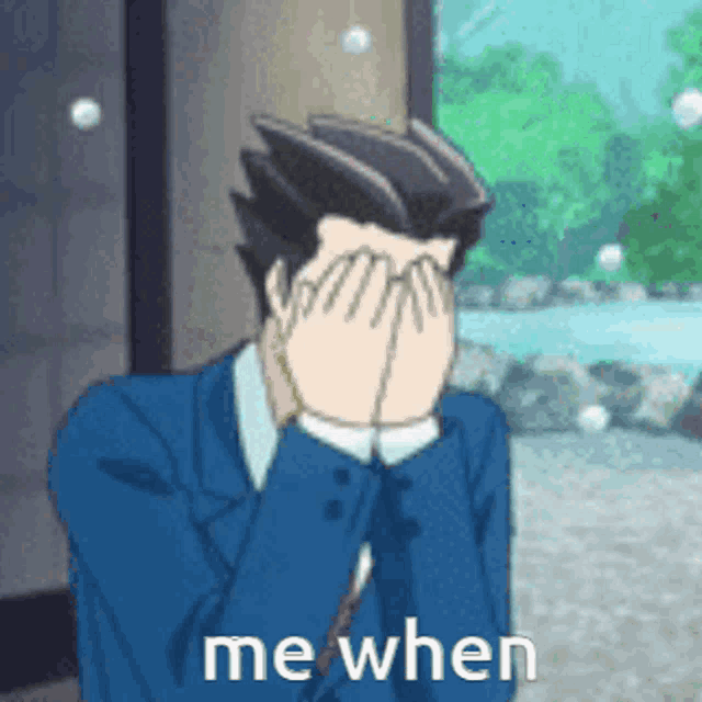 Ace Attorney Phoenix Wright Crying After The Trial GIF