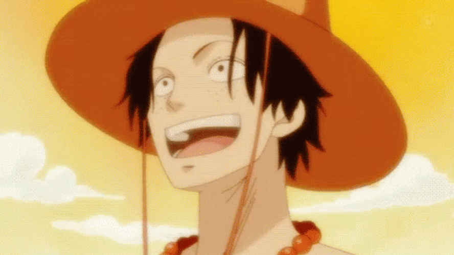 Ace One Piece Amazed Happy Smile GIF
