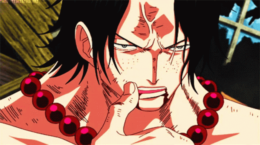 Ace One Piece Cool Wipe Blood GIF