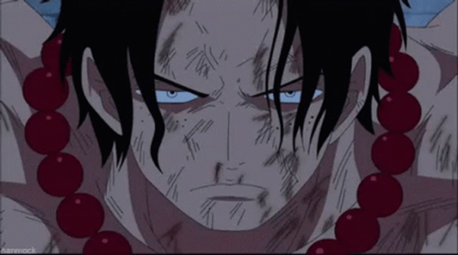 Ace One Piece Injured Fight Smirk GIF