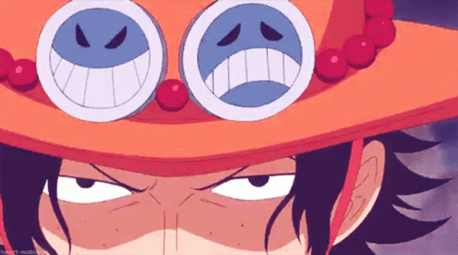 Ace Smirk Fire Attack One Piece GIF