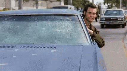 Ace Ventura Car Cool Smart Detective GIF