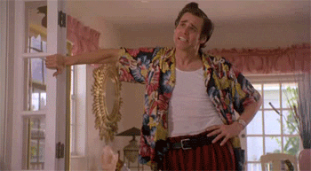 Ace Ventura Hawaiian Swag Pose GIF