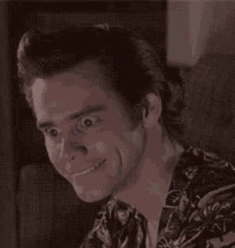 Ace Ventura Jim Carrey Funny Awkward Smile GIF