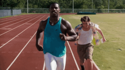 Ace Ventura Running Sleeping Medicine Stunt GIF