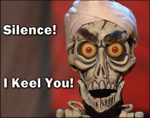 Achmed Silence I Kill You GIF