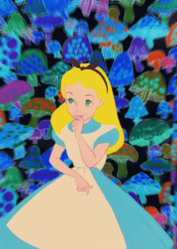Acid Trip Thinking Alice And The Wonderland GIF