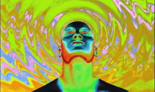 Acid Tripping Guy Trip GIF