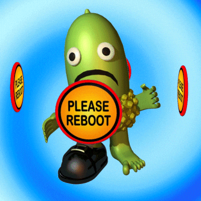 Acorn Pleading Please Reboot GIF