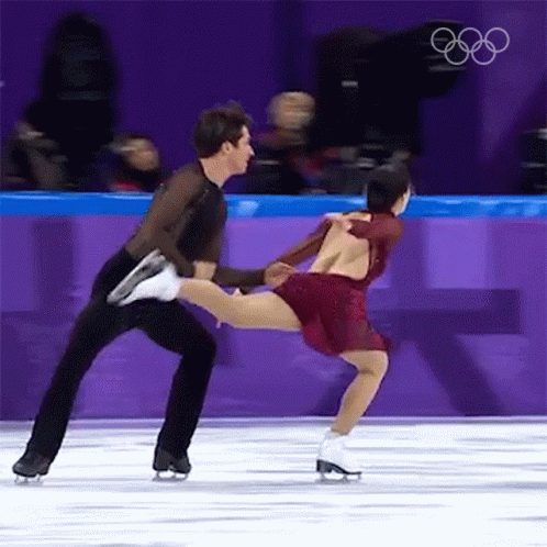 Acrobatic Figure Skating GIF