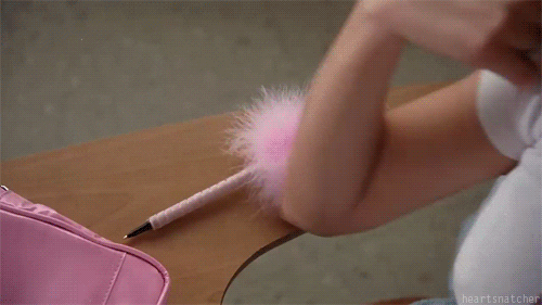 Acting Clueless In Dropping Pen GIF