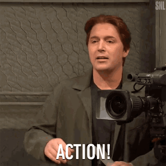 Action Beck Bennett Director Saturday Night Live GIF