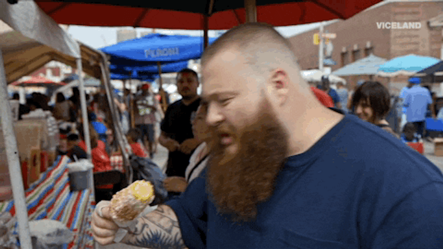 Action Bronson Eating Corn GIF