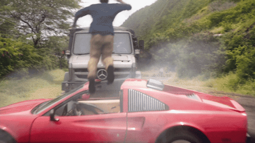 Action Packed Car Crash GIF