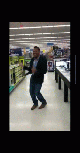 Actively Dancing In Aisle Walmart Funny GIF