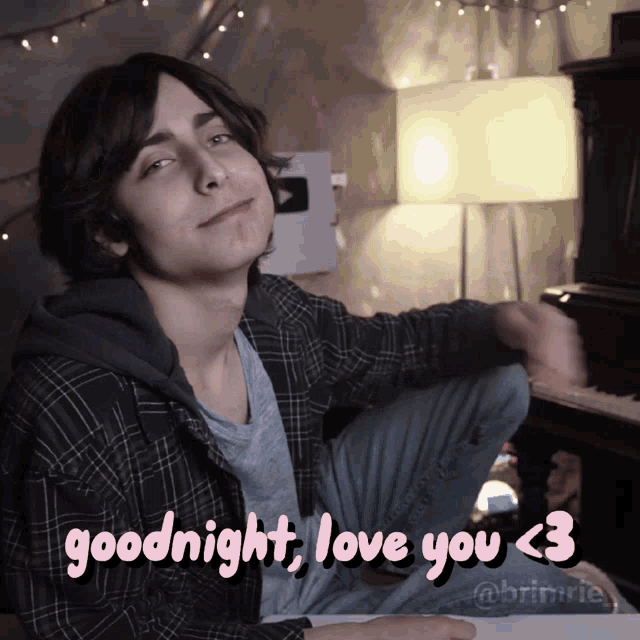 Actor Aidan Gallagher Waving Good Night Love GIF