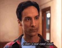Actor Danny Pudi Serious Cool Cool Cool GIF