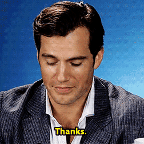 Actor Henry Cavill Thanks For The Opportunity GIF