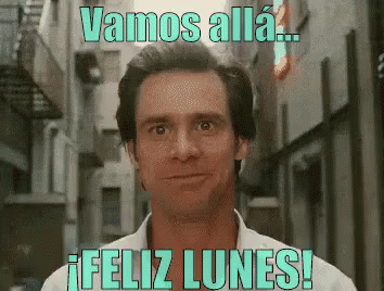 Actor Jim Carrey Vamos Alla Feliz Lunes GIF