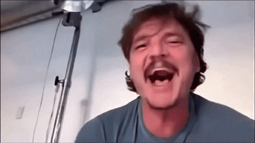 Actor Pedro Pascal Funny Crying Meme GIF