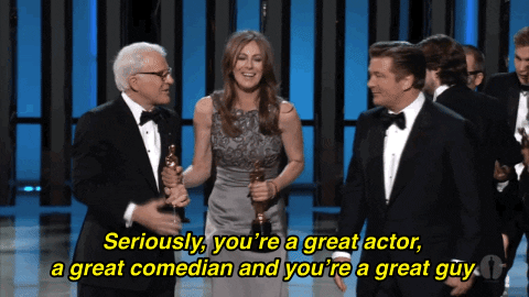 Actors Leslie Nielsen Alec Baldwin GIF