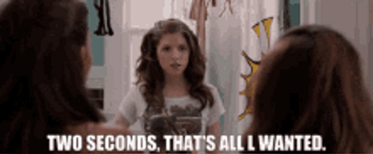 Actress Anna Kendrick 2 Seconds That's All GIF