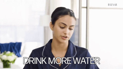 Actress Camila Mendes Drink More Water Statement GIF